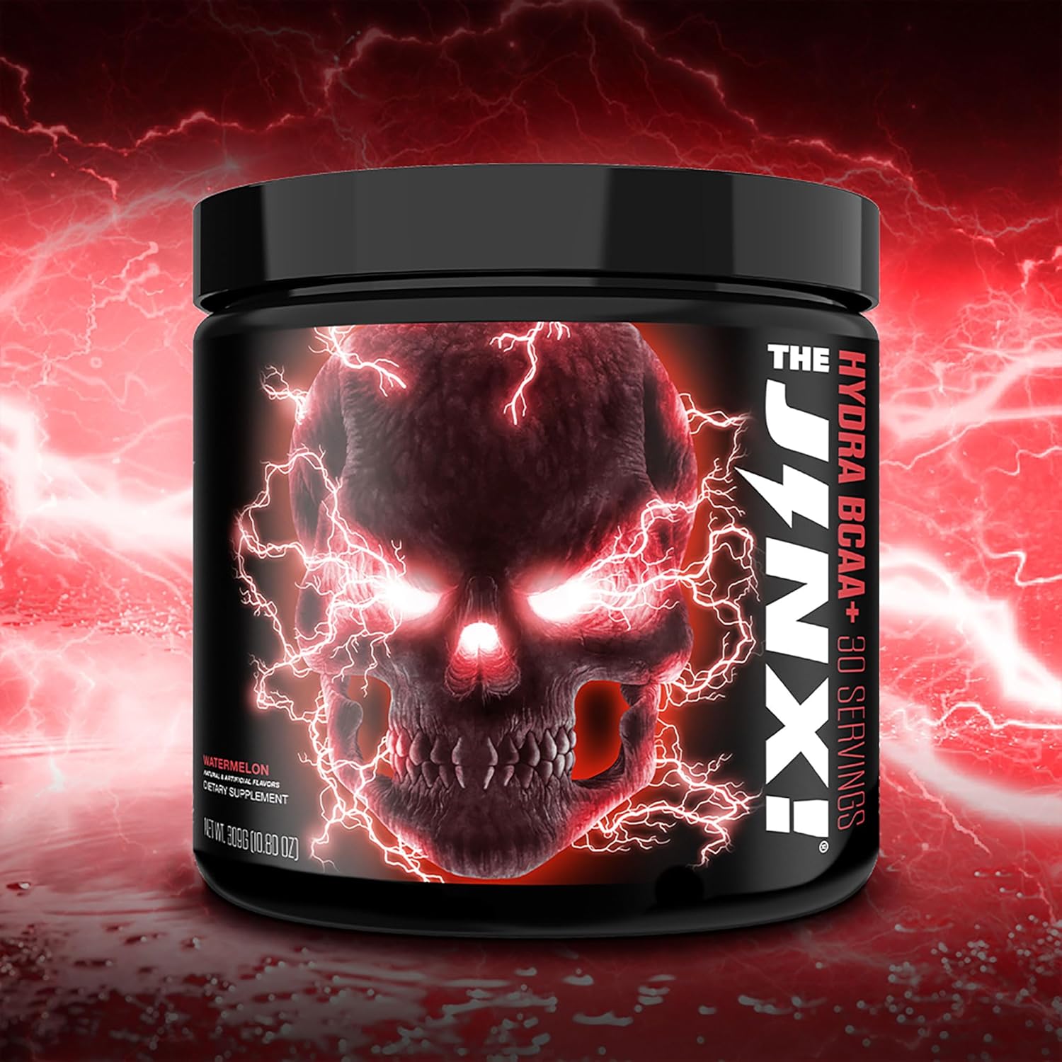 Hydra BCAA+ Post Workout Recovery Drink by JNX SPORTS - Hydration & Electrolytes for Men & Women - Watermelon Flavor, 30 Servings