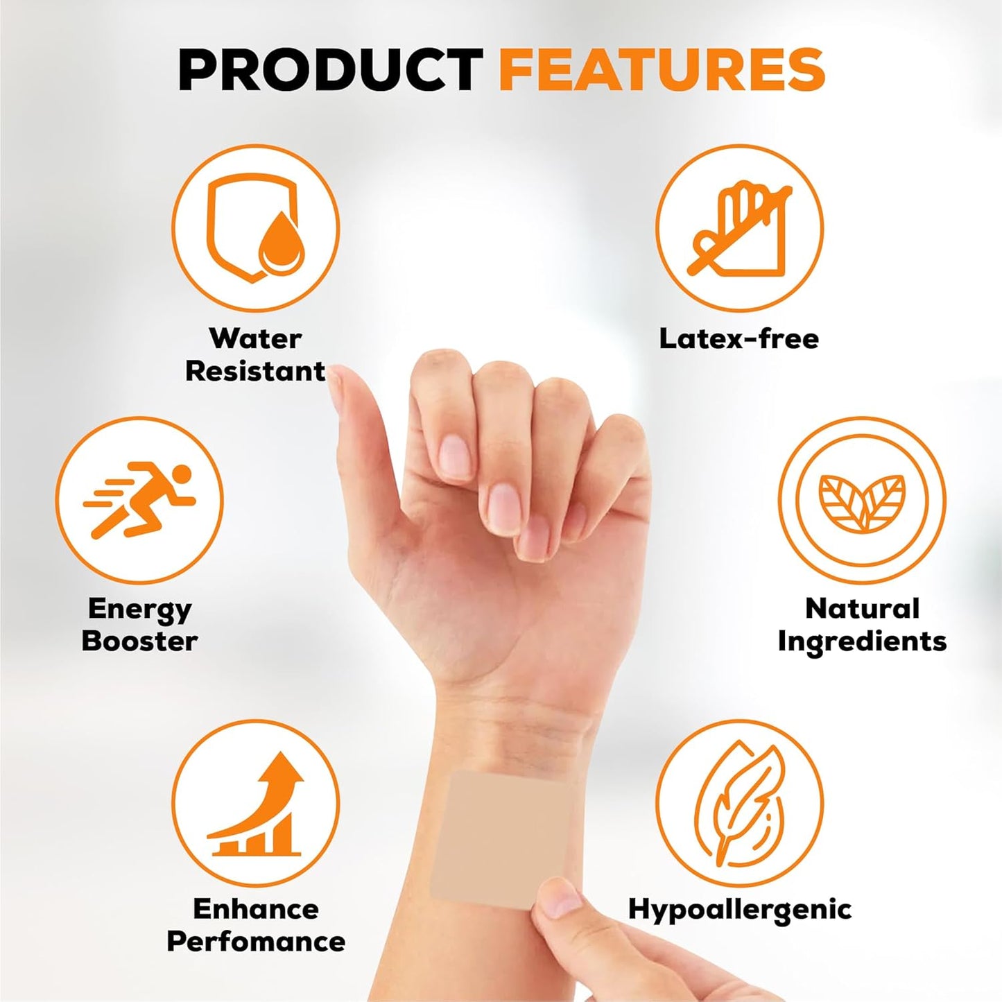 Hydralit Energy Patch for Adults - Topical B12 Wellness Patches with Natural Ingredients - 72 Pack