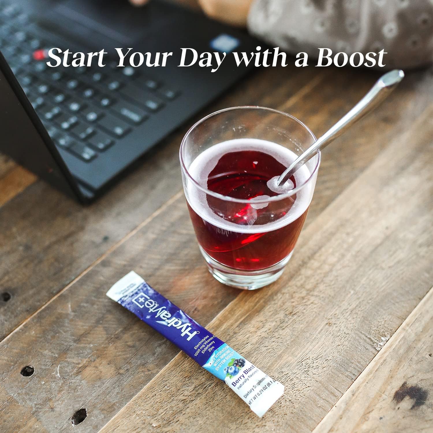 Hydralyte Elderberry Electrolyte Powder Packets - Low Sugar Rehydration with Vitamin C - Immunity Boosting Formula (20 Count)