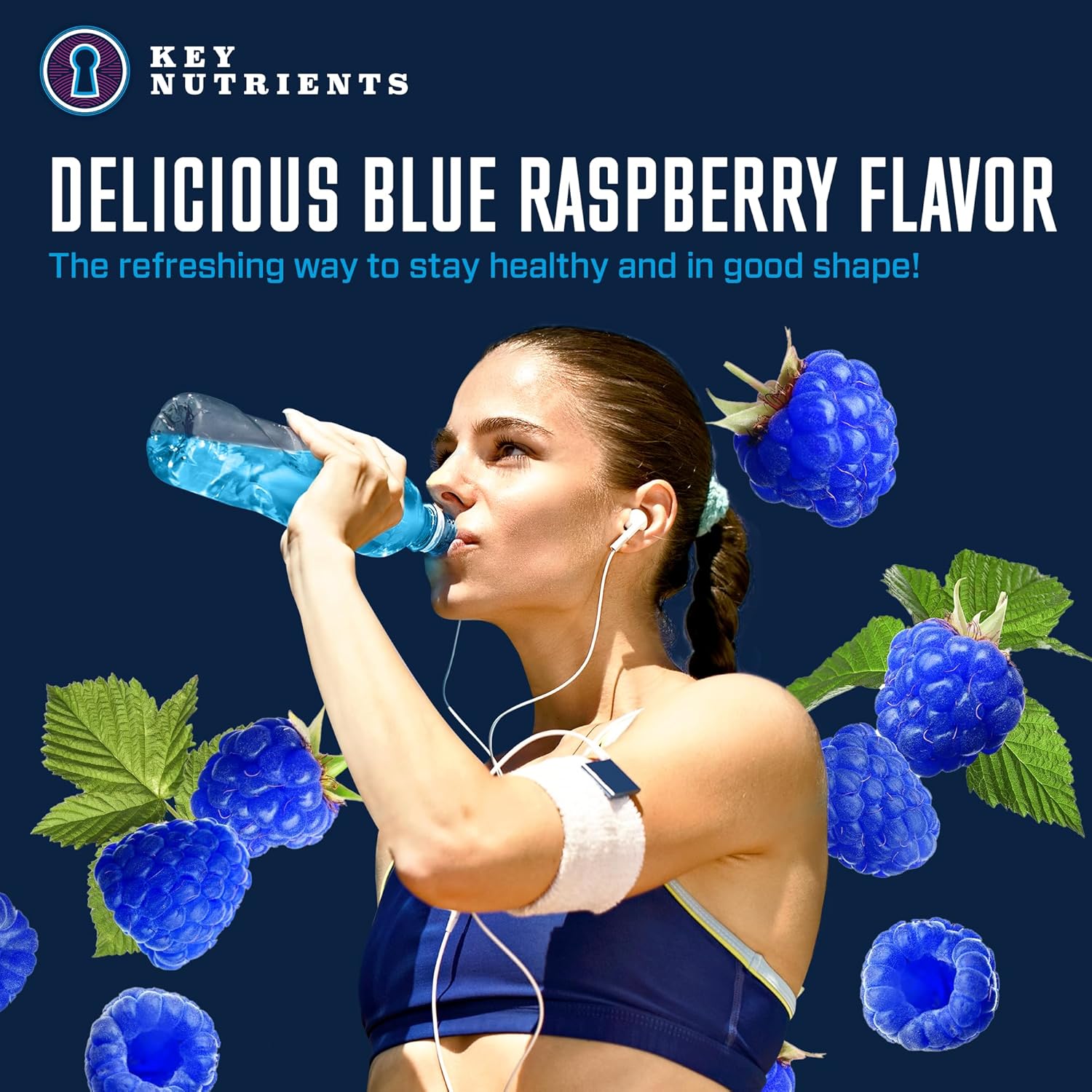 Hydrate & Energize with Strawberry Lemonade & Blue Raspberry Electrolyte Powders - Keto-Friendly, Zero Sugar, 90 Servings