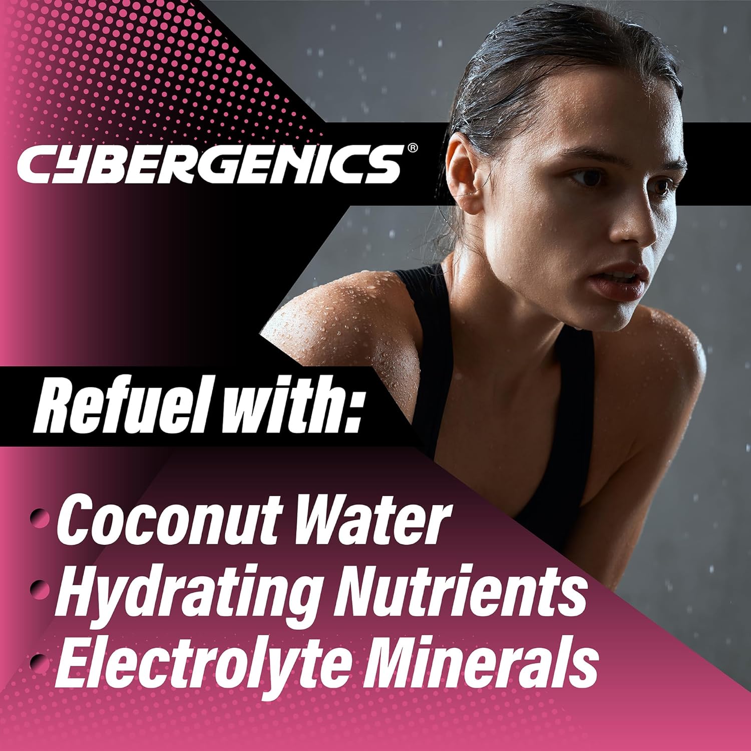 Hydrate Gummies with Electrolytes, Coconut Water, Potassium, Chloride, Watermelon Flavor - 60 Gummies