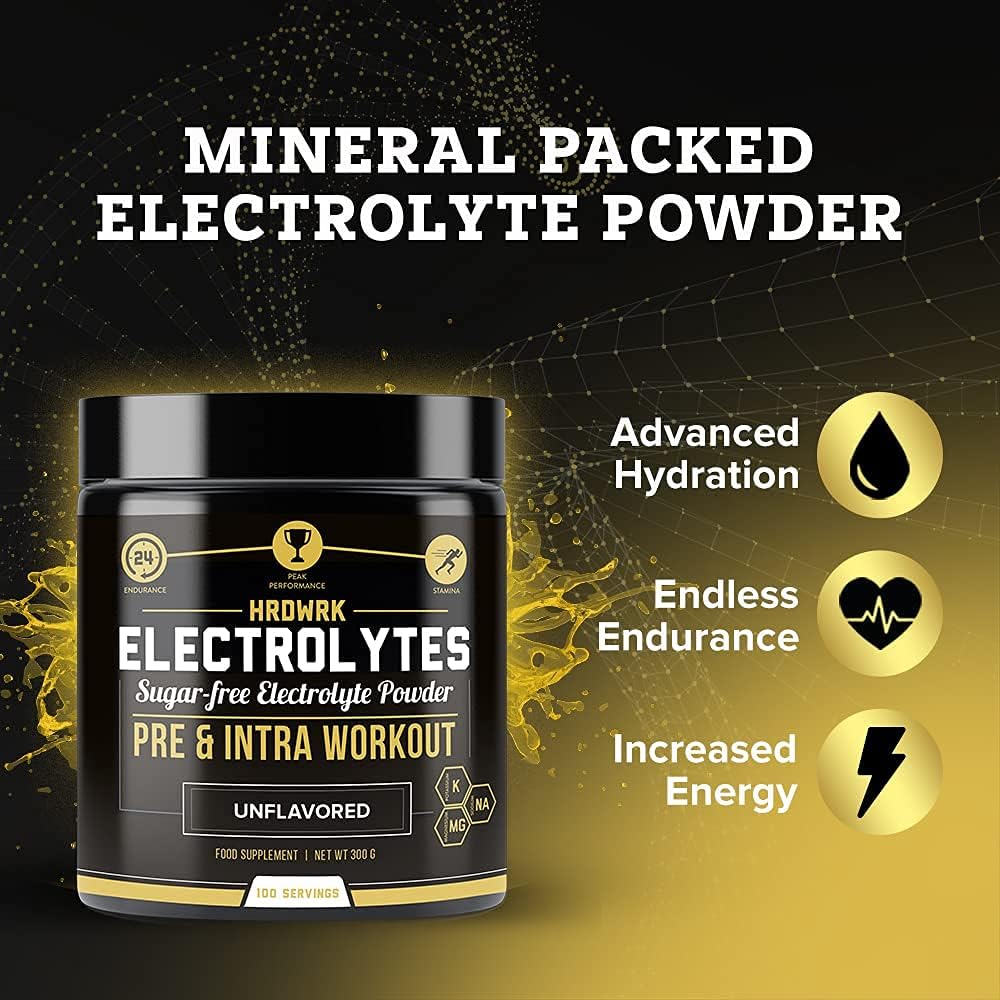 Hydration Boost Electrolyte Powder - Sugar Free Keto Supplement for Endurance & Fatigue Reduction - 100 Servings Unflavored & Mango Pineapple Set