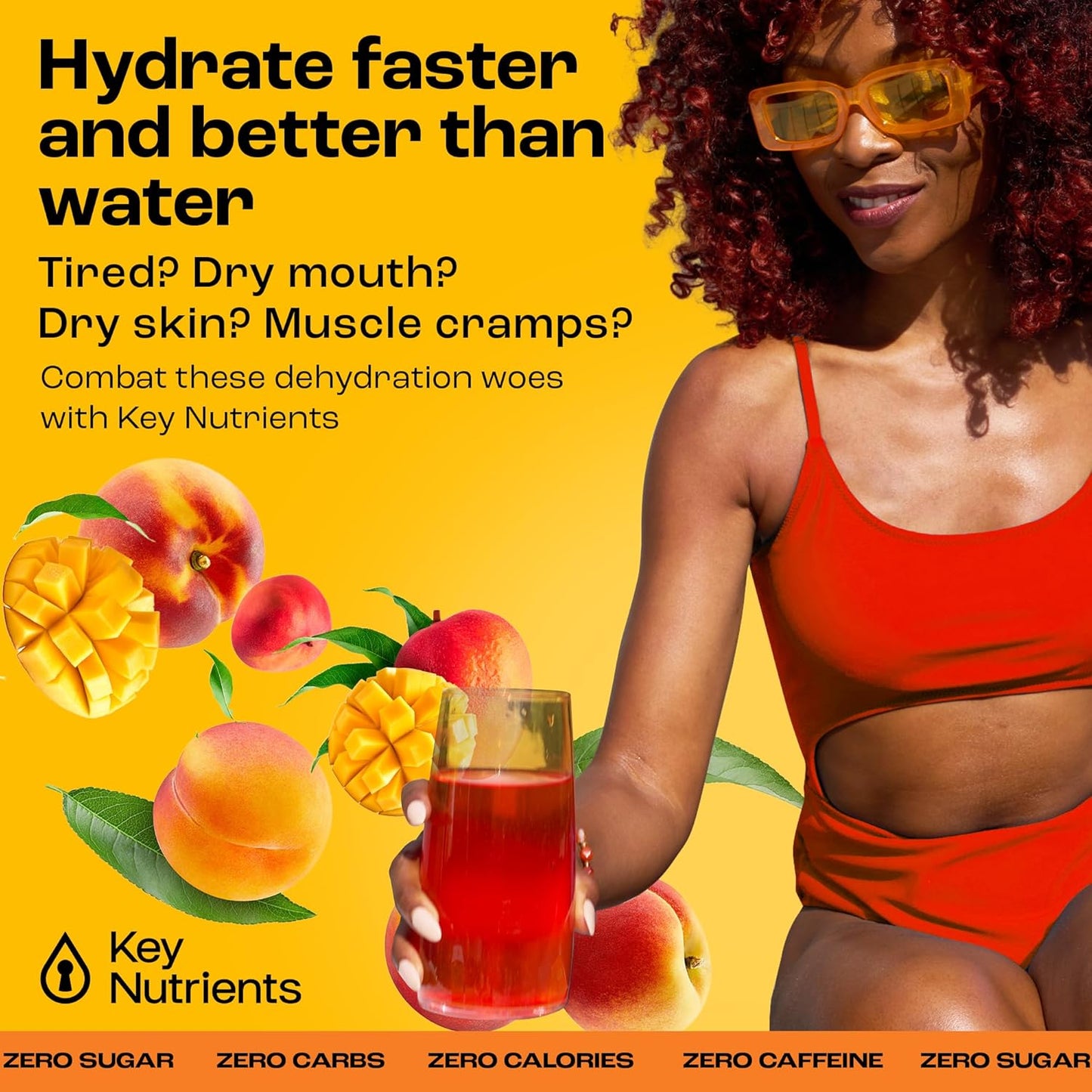 Hydration & Energy Electrolyte Bundle: Tablets & Powder - Sugar-Free Tropical Peach Mango Multivitamin
