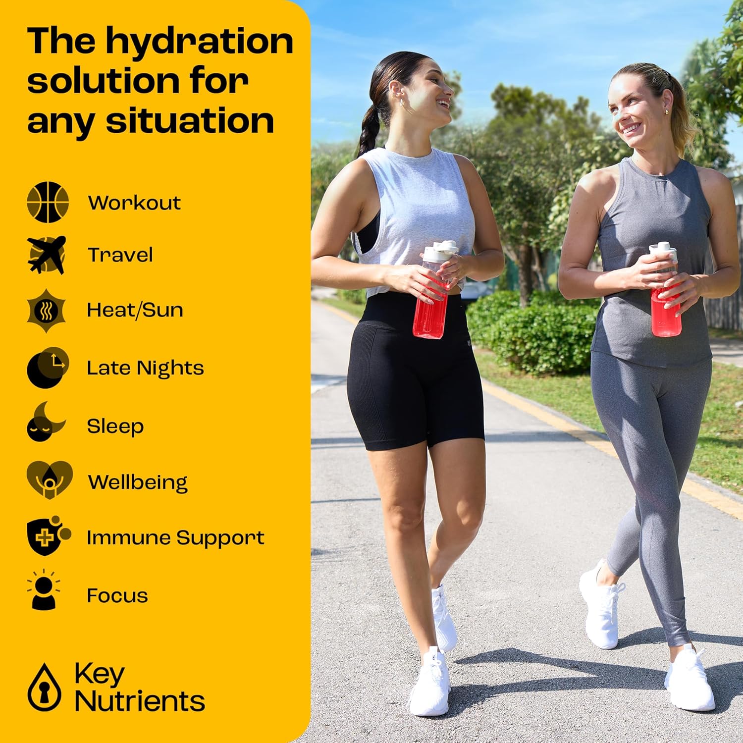 Hydration & Energy Electrolyte Bundle: Tablets & Powder - Sugar-Free Tropical Peach Mango Multivitamin