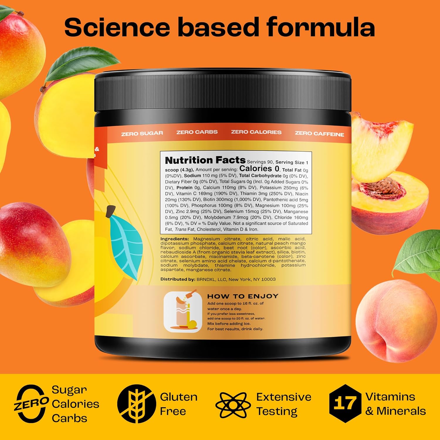 Hydration & Energy Electrolyte Bundle: Tablets & Powder - Sugar-Free Tropical Peach Mango Multivitamin
