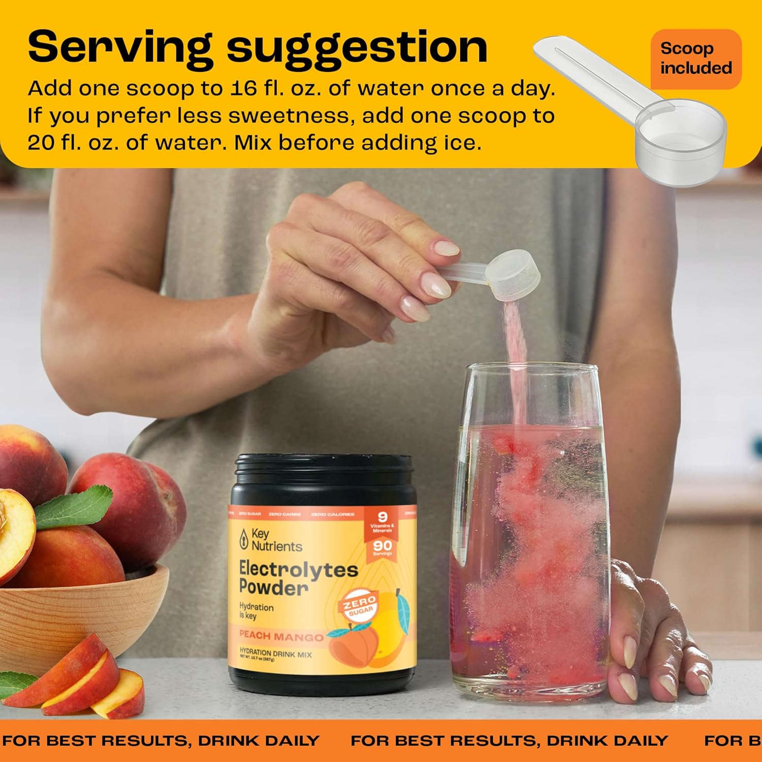 Hydration & Energy Electrolyte Bundle: Tablets & Powder - Sugar-Free Tropical Peach Mango Multivitamin