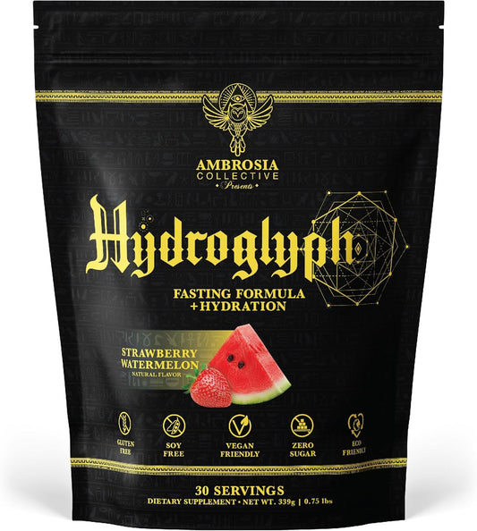 Hydration Powder with BCAA, EAA, and Electrolytes - Lean Muscle Protection Drink Mix with Coconut Water (Strawberry Watermelon)