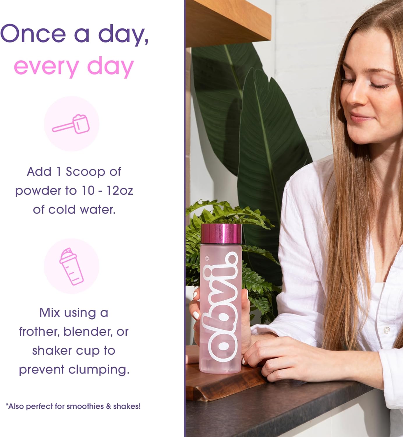 Hydration Powder with Collagen, Hyaluronic Acid, 5 Electrolytes - Raspberry Rose Flavor, Sugar-Free - 30 Servings