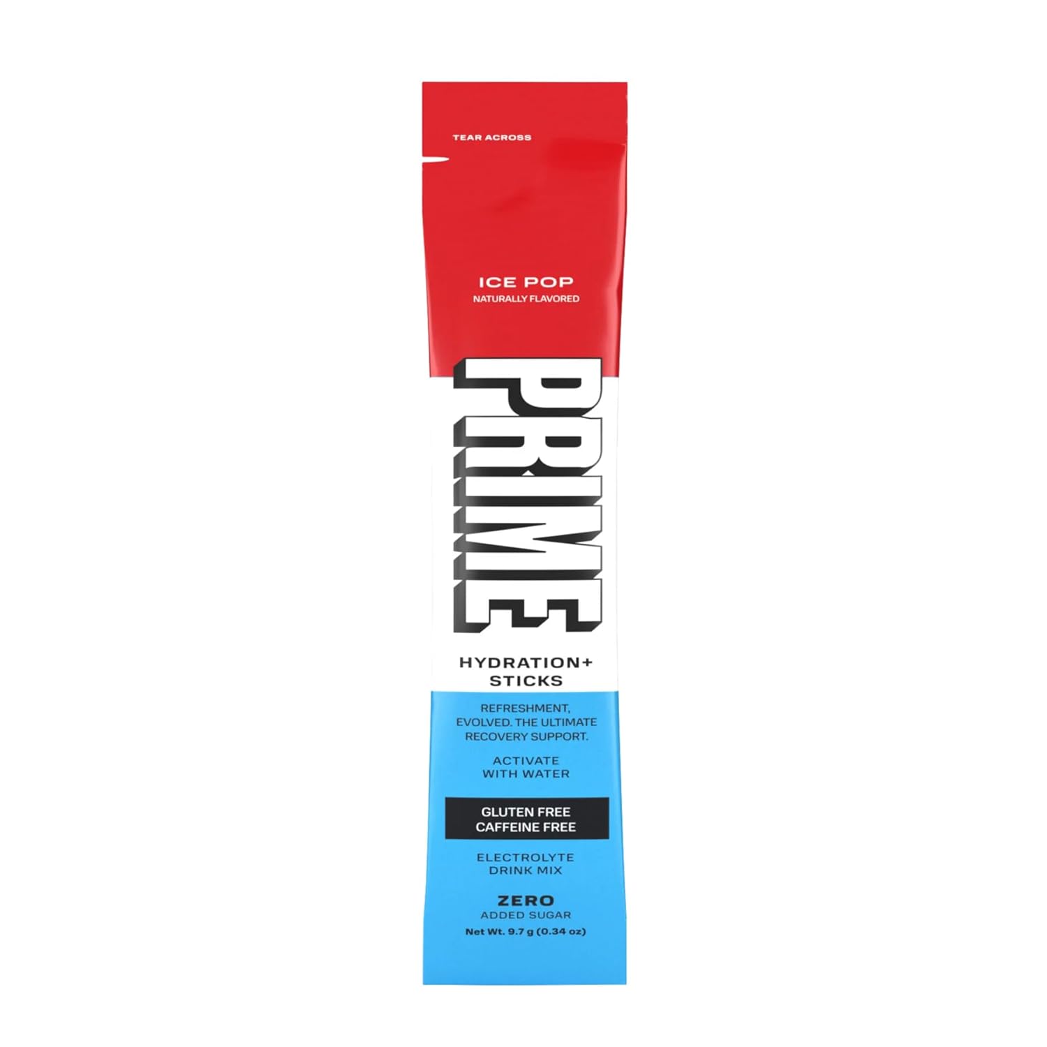 Hydration Sticks Variety Pack with Electrolyte Drink Mix - Ice Pop, Blue Raspberry, Strawberry Watermelon (30 Count)