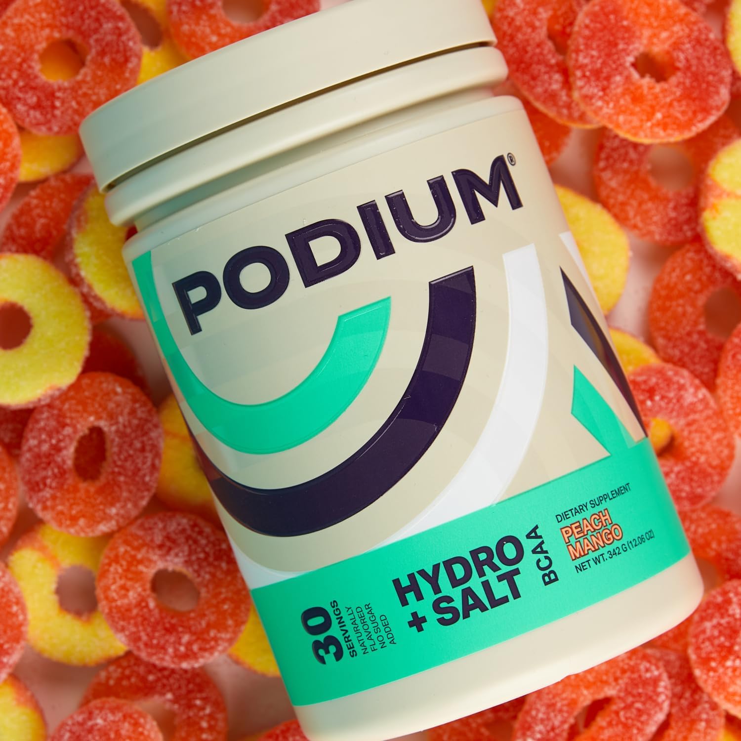 Hydro & Salt Mango Peach BCAA Powder - 30 Servings for Hydration & Recovery with Electrolytes