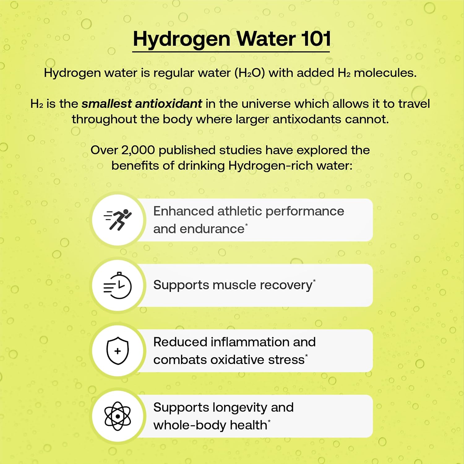 Hydrofy Hydrogen Water & Electrolyte Drink Mix Packets - Superior Hydration with H2, Sodium, Potassium, Magnesium, Calcium, Minerals - Lemon Lime - 25 ct - Sugar-Free