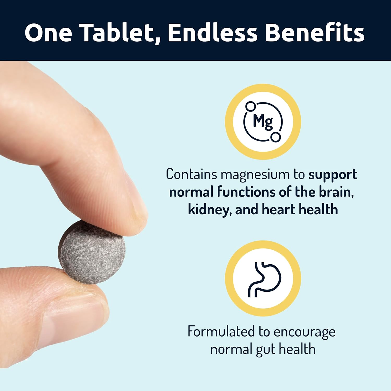 Hydrogen Water Tablets with Magnesium - 90 Servings for Energy, Brain Health, Cognitive Support - Non-GMO & Gluten Free