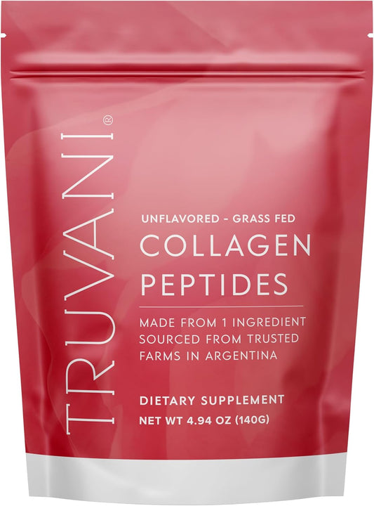 Hydrolyzed Collagen Peptides Powder - Unflavored Grass-Fed Protein for Hair, Skin, Nails, Joints - Keto, Dairy & Gluten Free - 7 Servings
