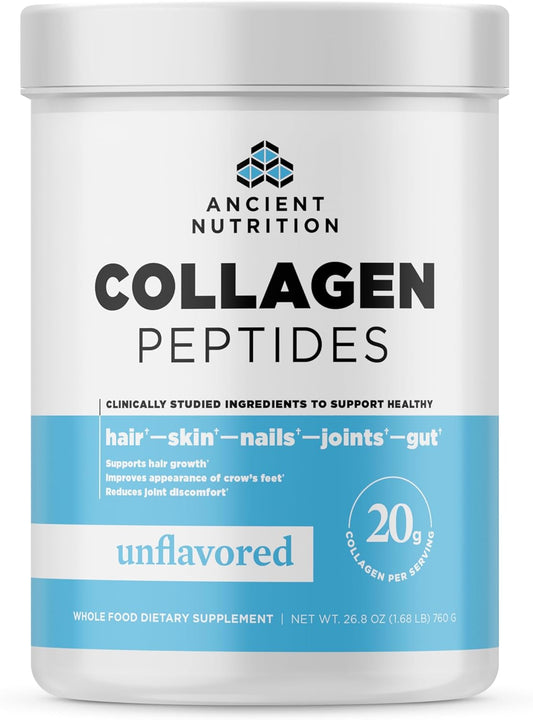 Hydrolyzed Collagen Peptides Powder for Skin, Joints, Gut - Unflavored, Keto & Paleo Friendly - 38 Servings, 20g per Serving