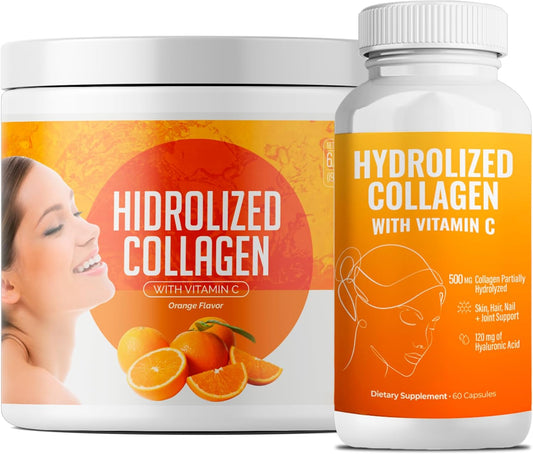 Hydrolyzed Grass-Fed Collagen Peptides Powder for Women | Supports Hair, Skin, Nails, Joints, Bones, and Gut Health | 200g (Pack of 2)