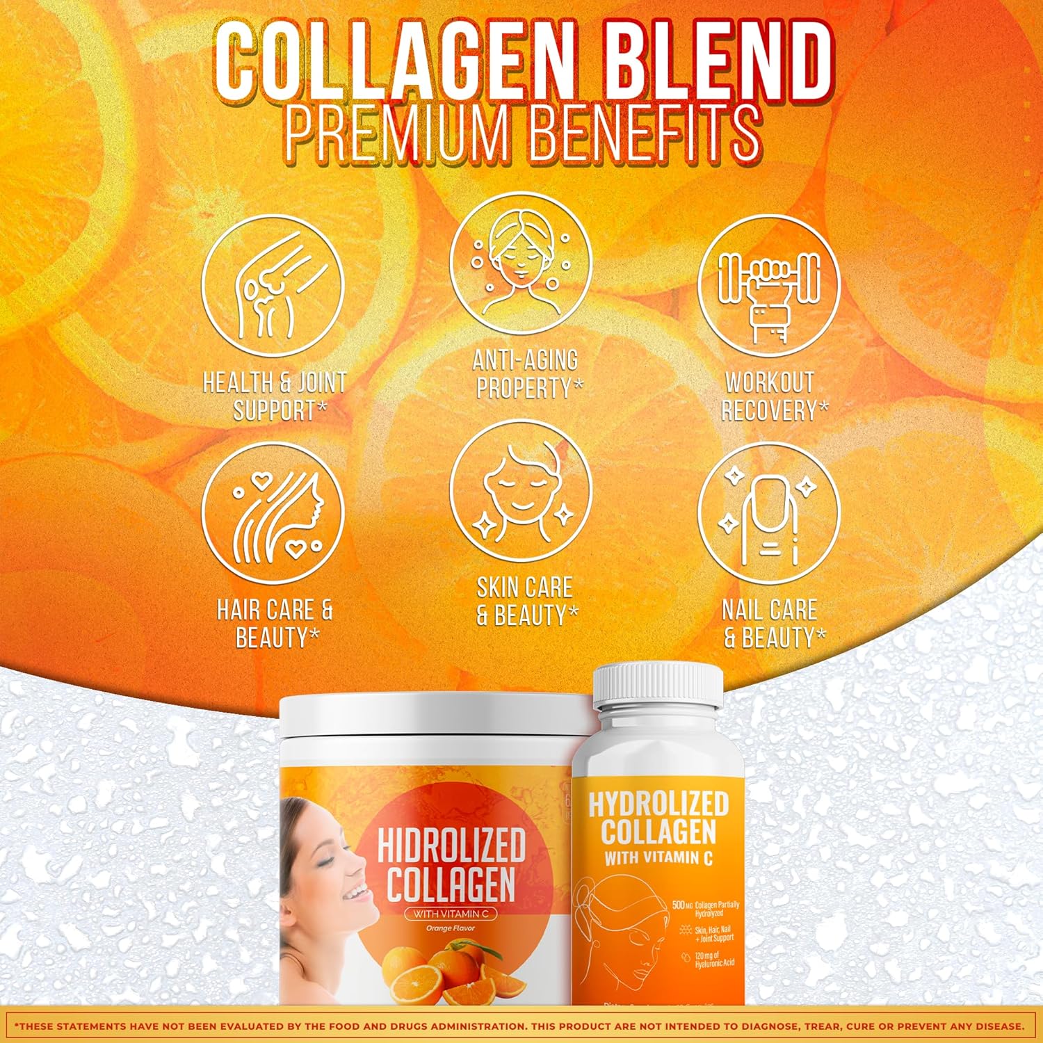 Hydrolyzed Grass-Fed Collagen Peptides Powder for Women | Supports Hair, Skin, Nails, Joints, Bones, and Gut Health | 200g (Pack of 2)