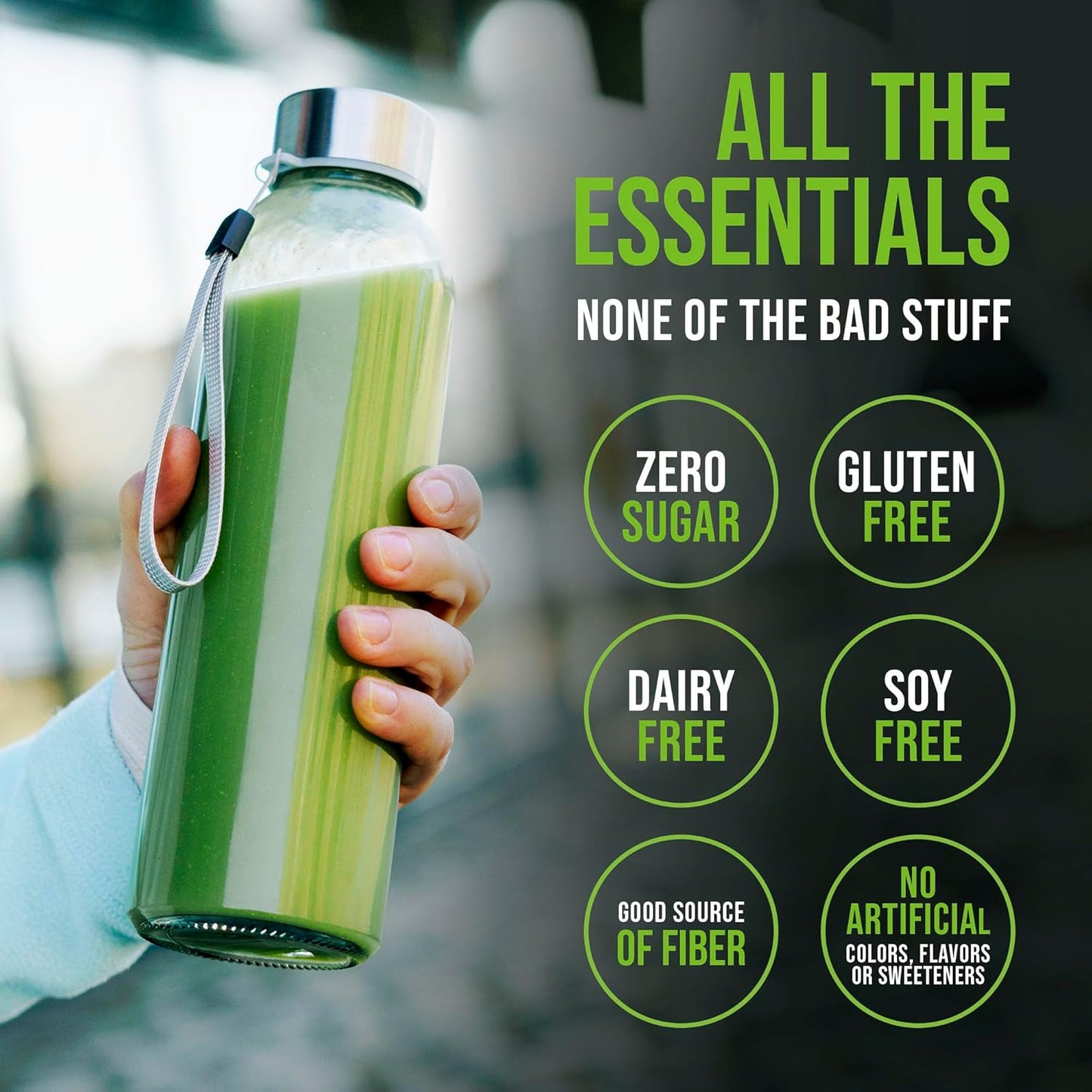 Hydroxycut Essentials Super Greens: Immune Support, Probiotics, Prebiotics, Gut Health - 30 Servings Lemon Iced Tea