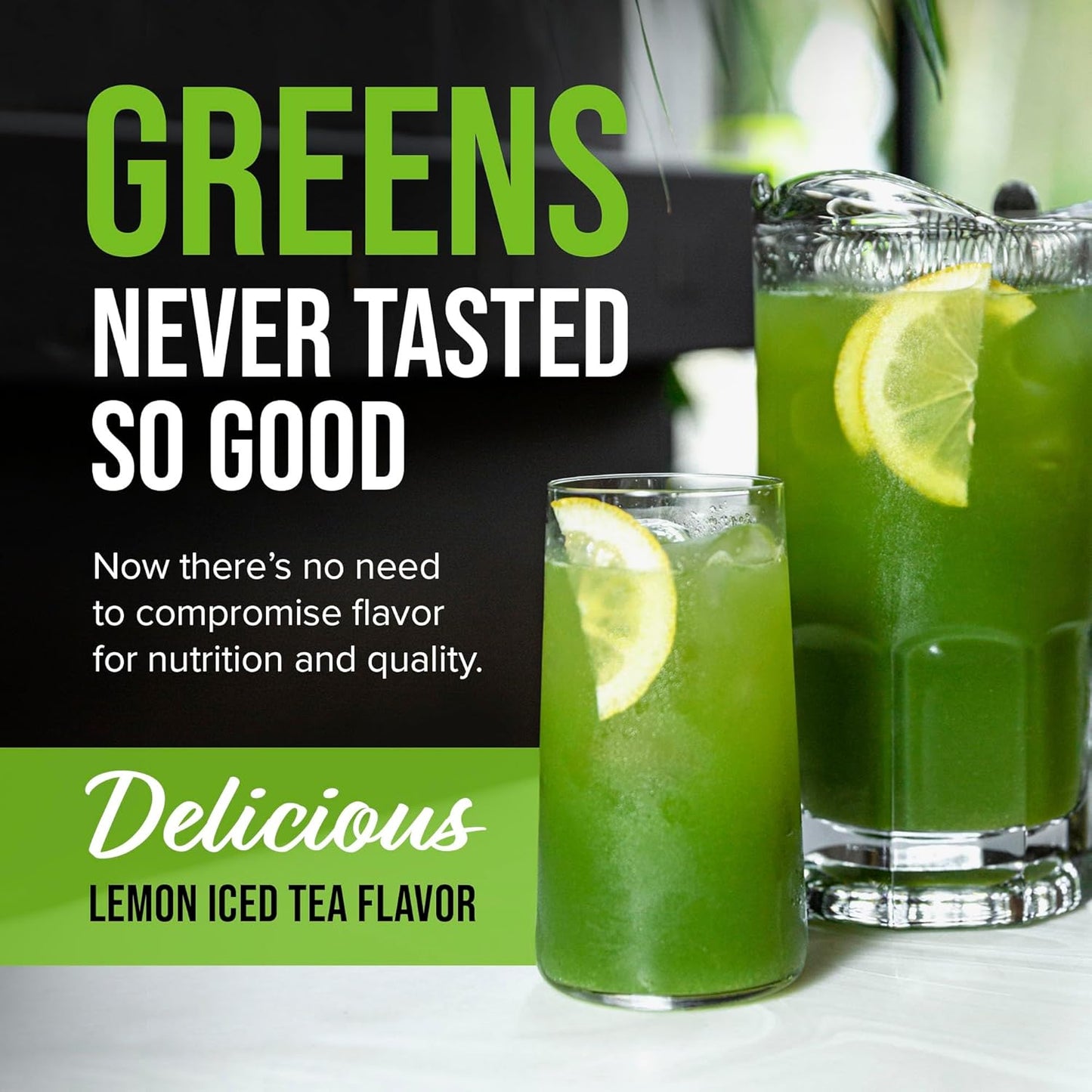 Hydroxycut Essentials Super Greens: Immune Support, Probiotics, Prebiotics, Gut Health - 30 Servings Lemon Iced Tea
