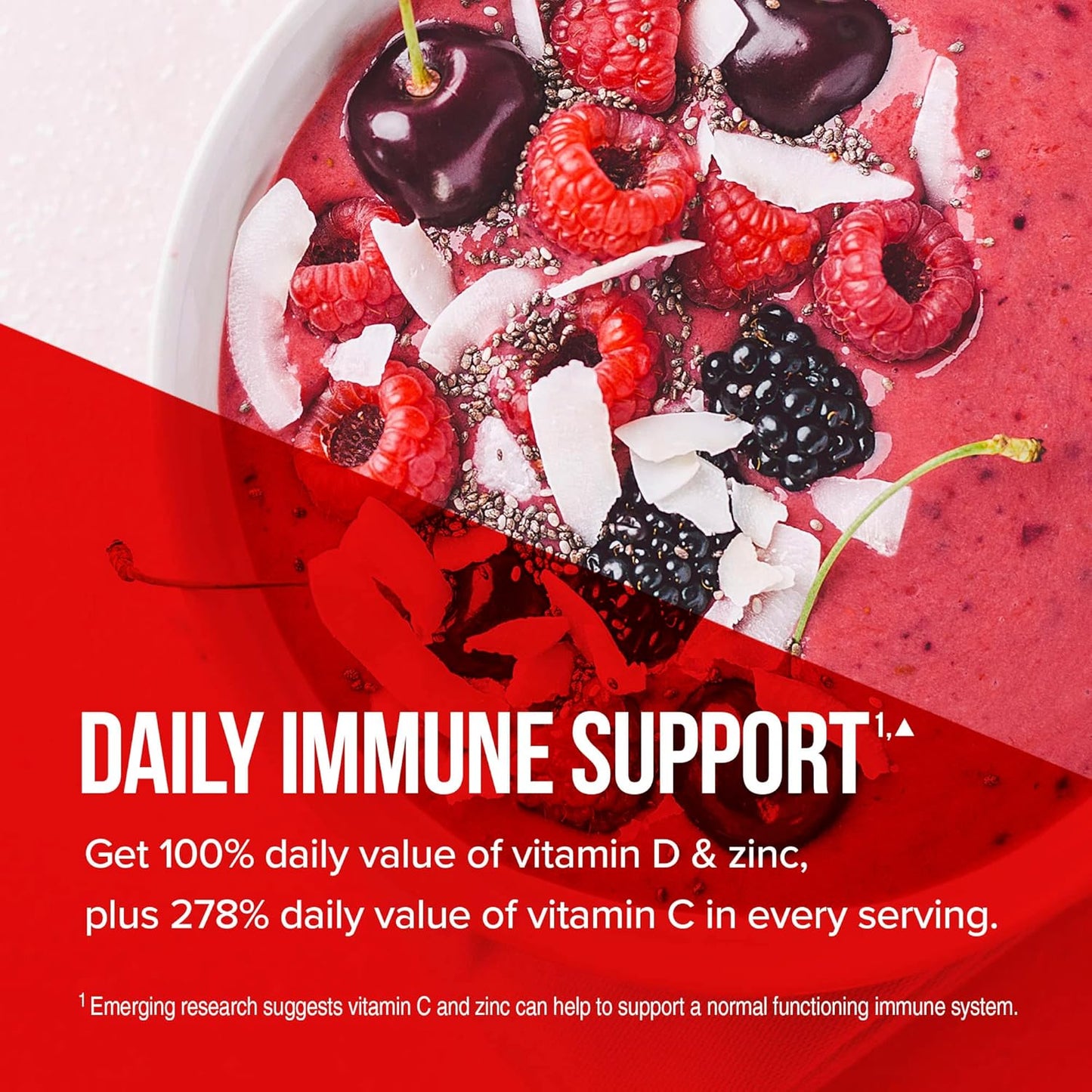 Hydroxycut Essentials Super Reds Superfood Powder with Vitamin C, Zinc, and Probiotics for Immune Support - 26 Superfood Blend - Soy, Gluten, and Dairy Free - 32 Servings