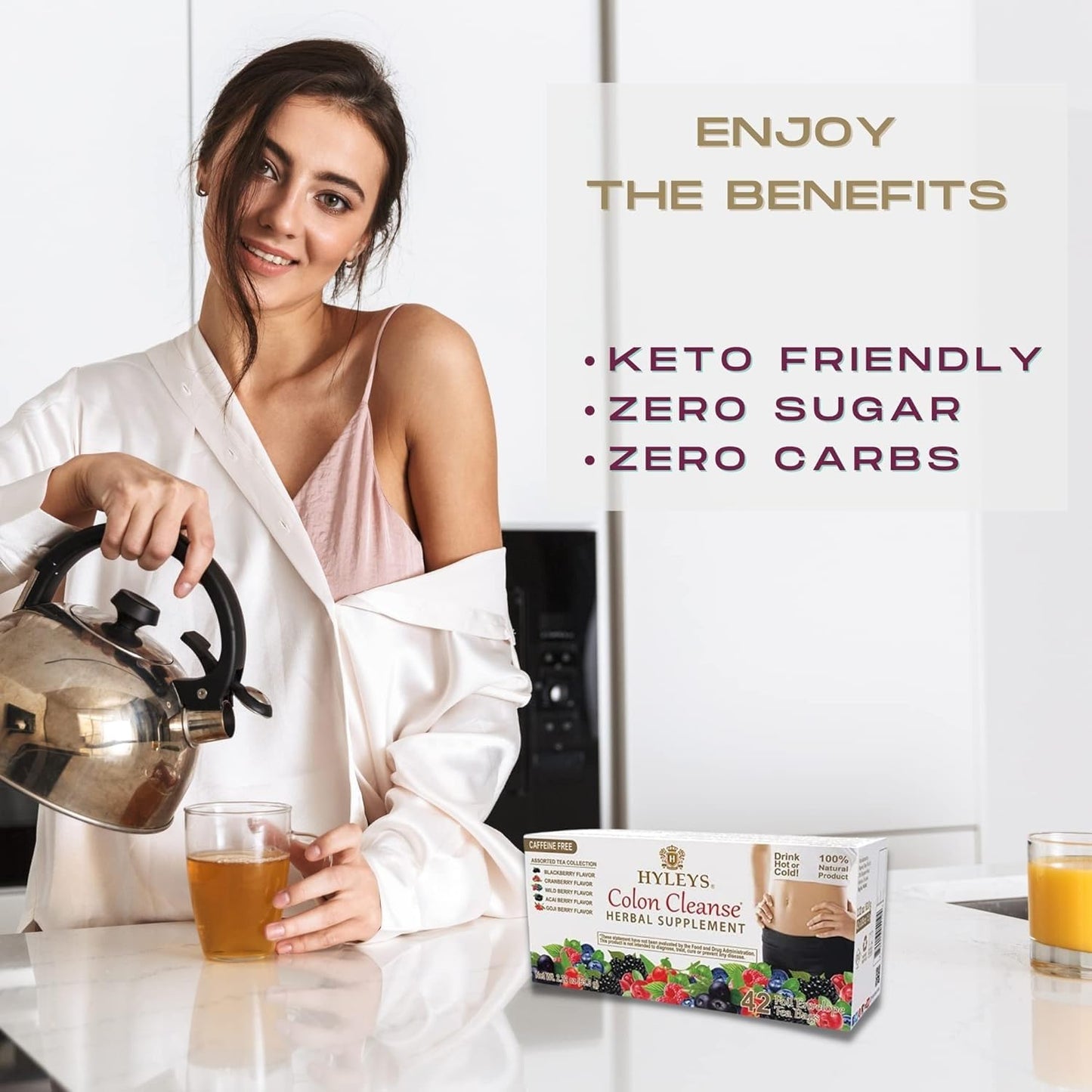 Hyleys Colon Cleanse Assorted Tea Bags - 504 Ct (12 Packs)