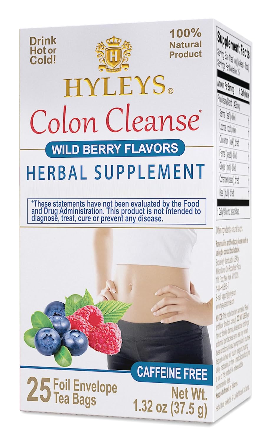 Hyleys Wild Berries Colon Cleanse Tea - 1 Pack