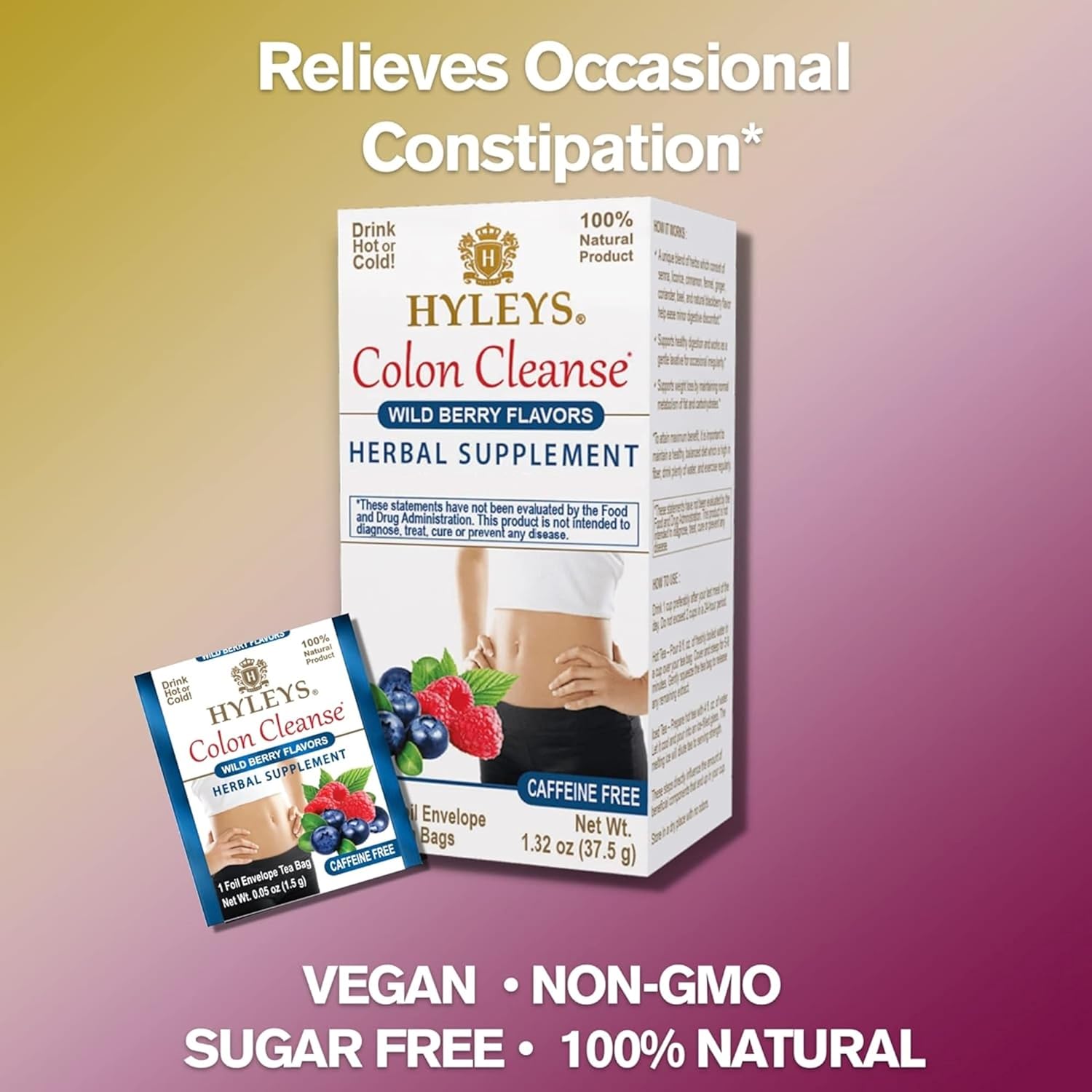 Hyleys Wild Berries Colon Cleanse Tea - 1 Pack