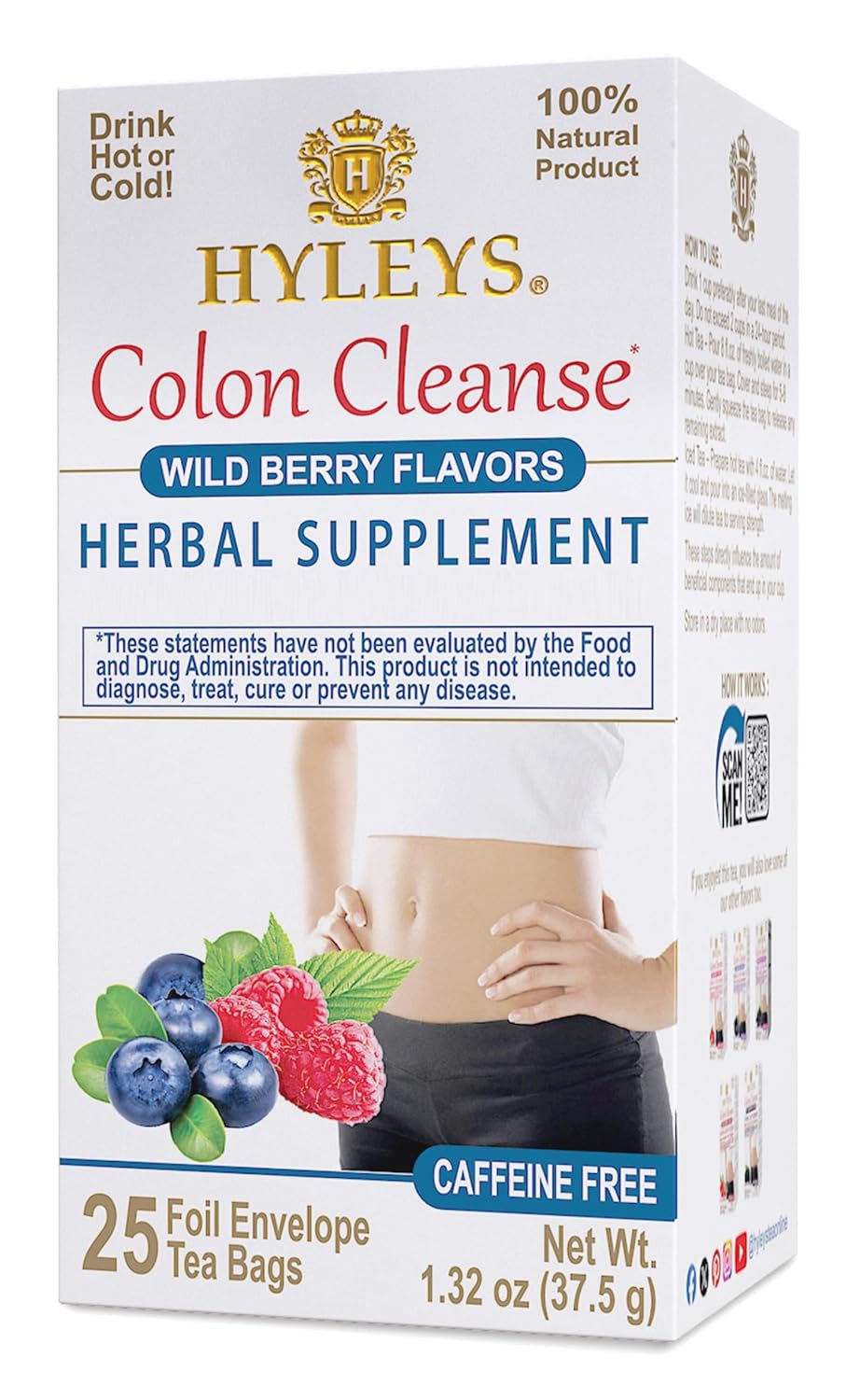 Hyleys Wild Berries Colon Cleanse Tea - 1 Pack