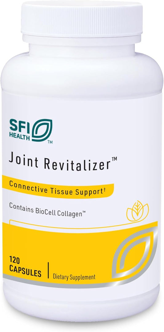 Hypoallergenic Joint Revitalizer with Collagen Peptides, Chondroitin, MSM & Hyaluronic Acid - Connective Tissue Support (120 Capsules)