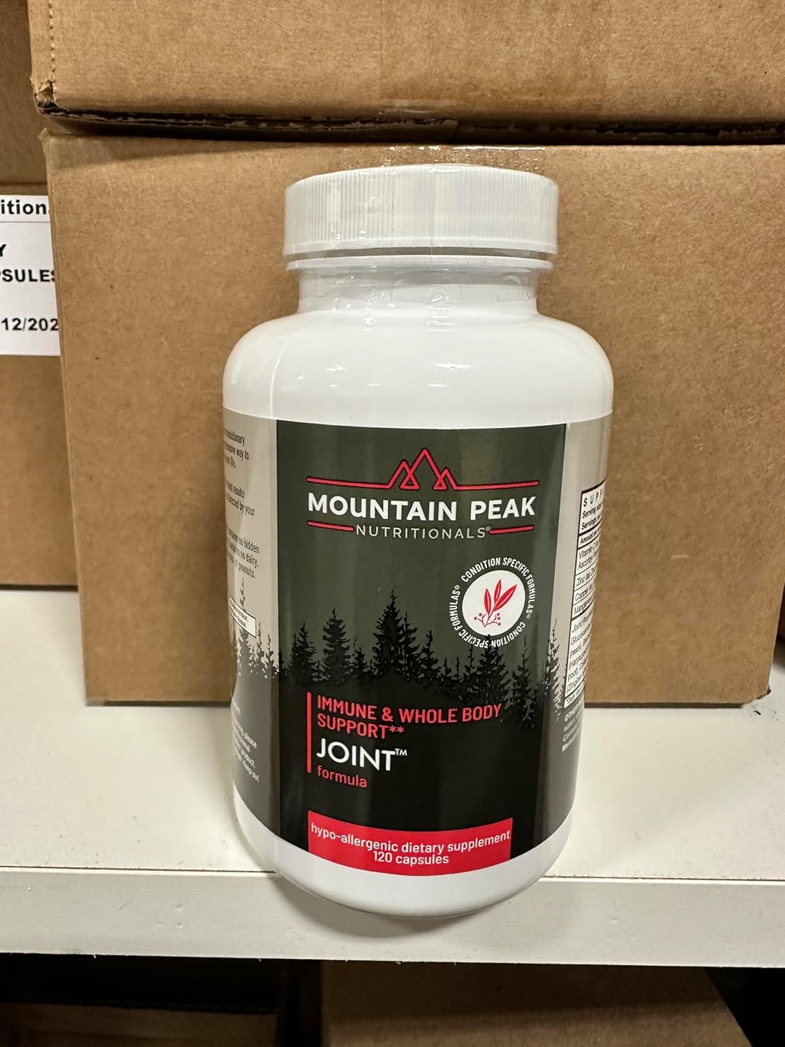 Hypoallergenic Joint Support Supplement with Glucosamine, Boswellia & Vitamin C for Flexibility & Mobility - 120 Capsules