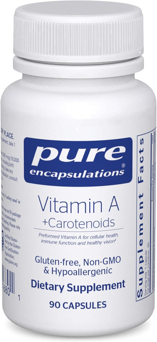 Hypoallergenic Vitamin A with Carotenoids Supplement - 90 Capsules by Pure Encapsulations