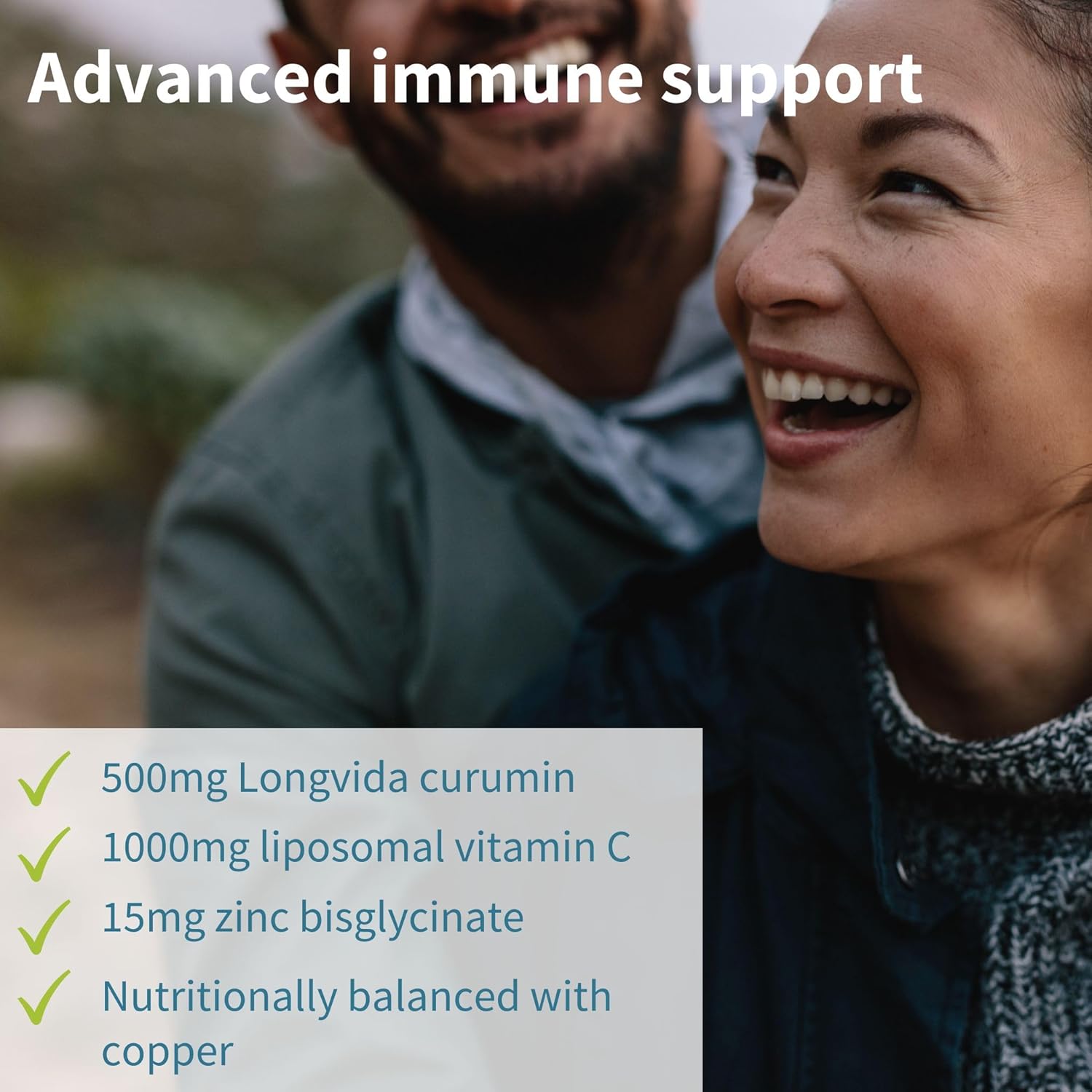 Igennus Liposomal Vitamin C 1000mg & Zinc + Longvida Curcumin 500mg Bundle - High Absorption Immune Support Complex