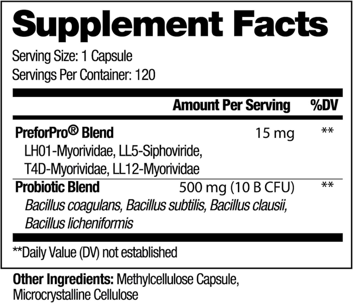ILAJA Spore Supreme Probiotic Capsules - 4 Strain Formula with Prebiotic - 4 Month Supply - No Refrigeration Needed
