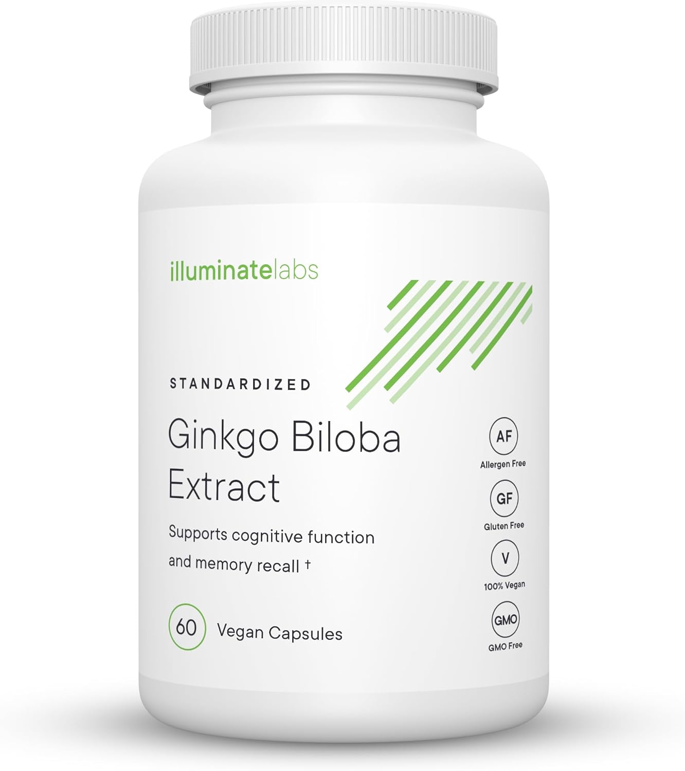 Illuminate Labs Ginkgo Biloba Capsules - 240mg for Focus, Memory, and Cognitive Function - Third-Party Tested & Backed by Research