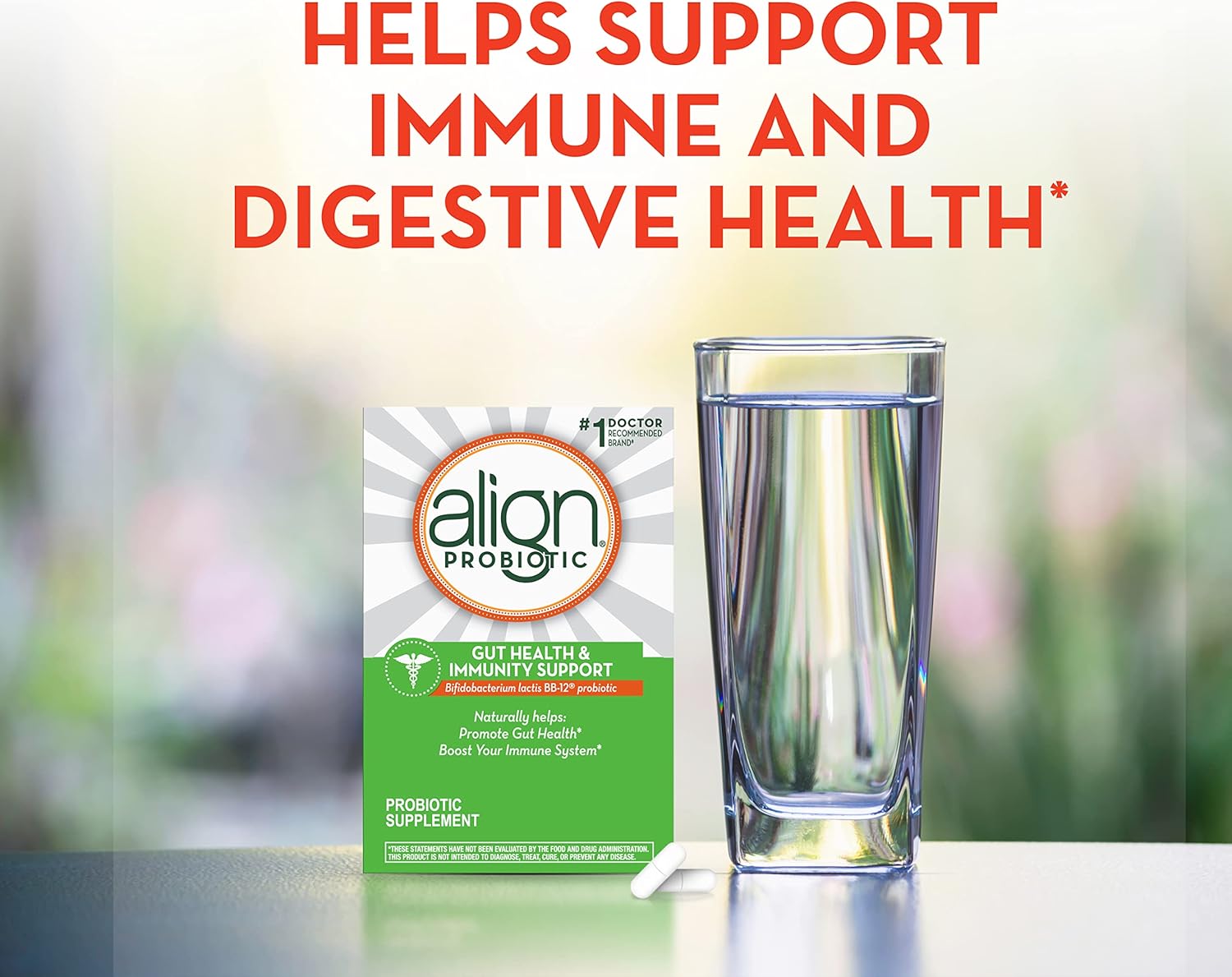 Immune and Digestive Health Probiotic for Men and Women, Daily Support, 14 Capsules