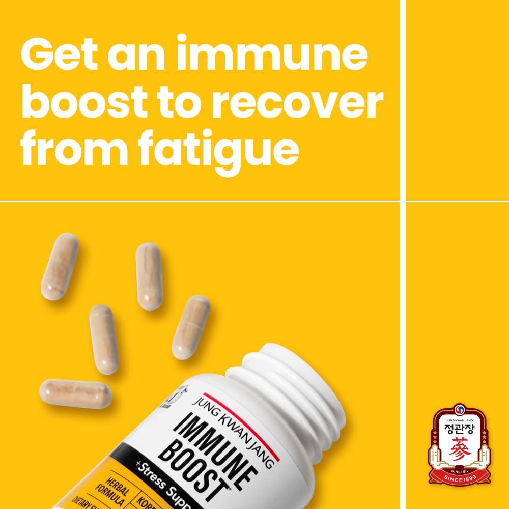 Immune Boost Duo: American & Korean Ginseng Supplement for Energy, Immunity, and Stress Relief