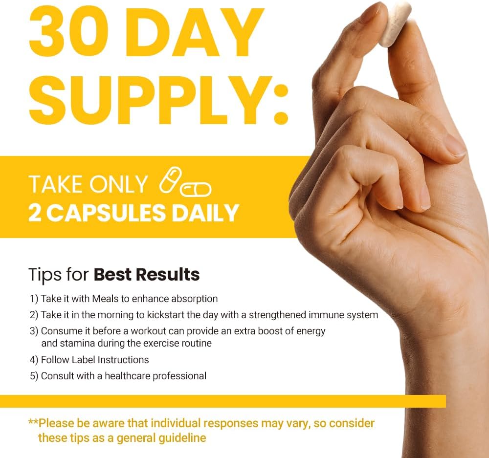 Immune Boost Duo: American & Korean Ginseng Supplement for Energy, Immunity, and Stress Relief