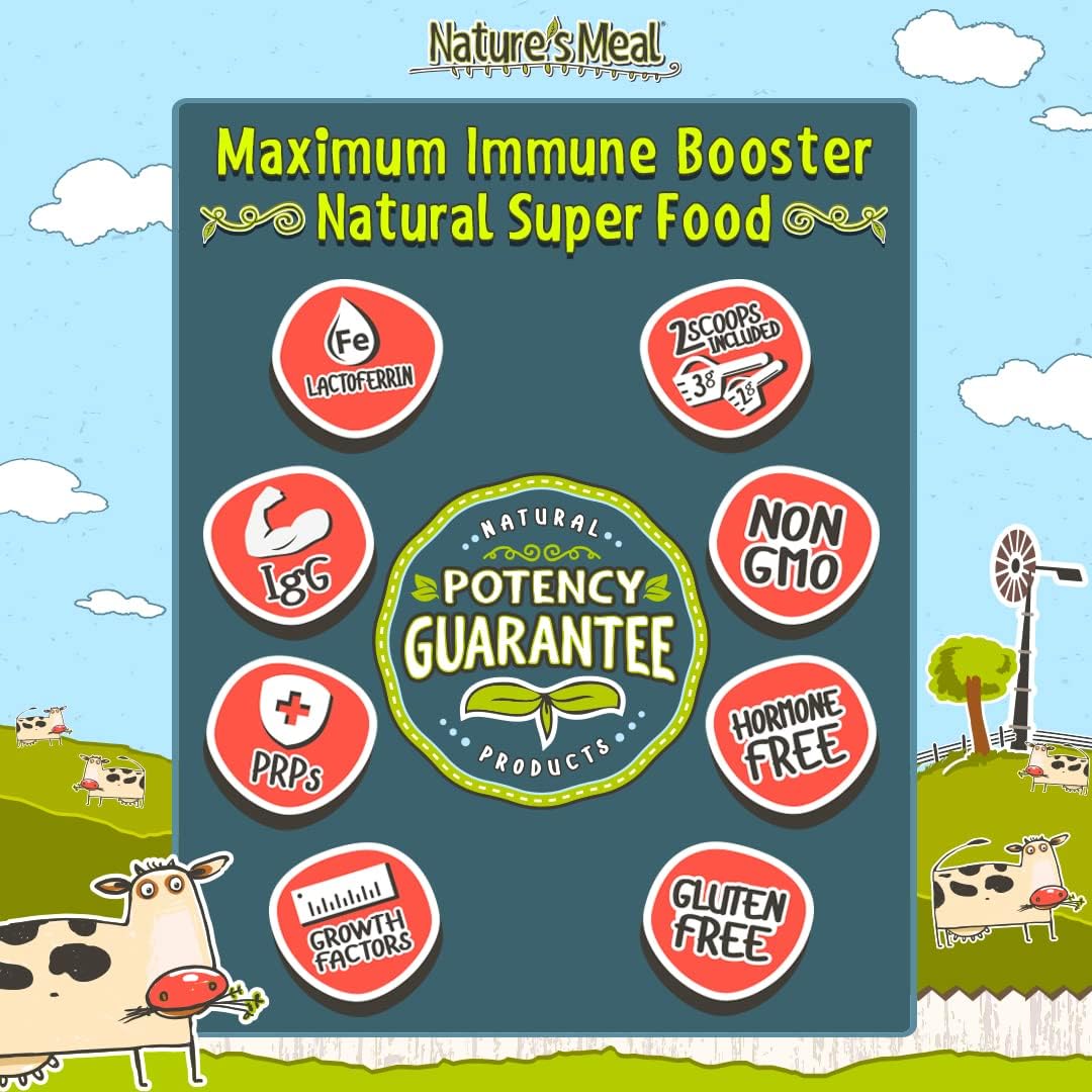 Immune Boosting Colostrum Powder for Kids 6 Months+, Natural Super Food with Lactoferrin, IgG, PRPS - 4.2 oz