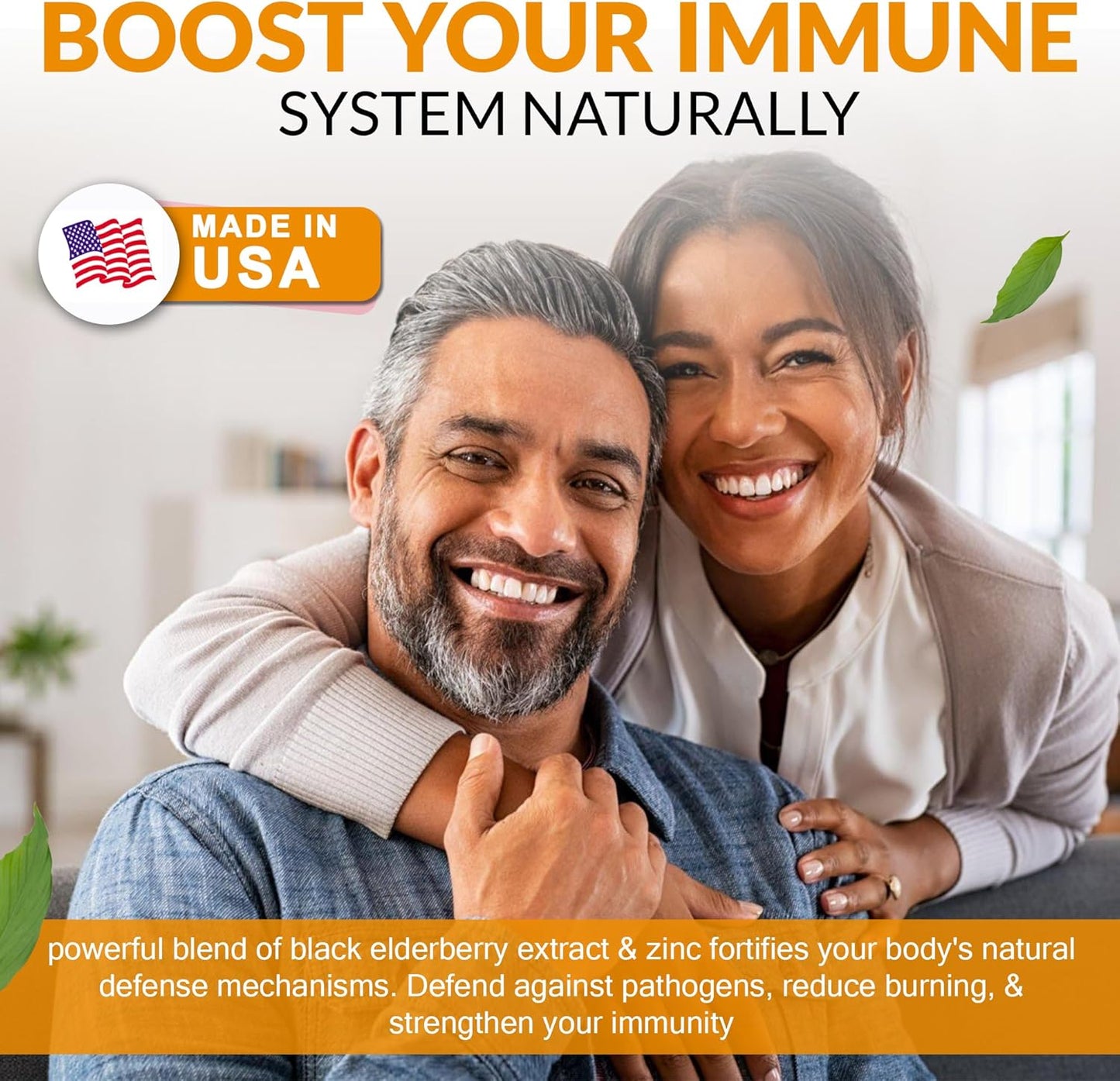 Immune-Boosting Elderberry Capsules with Zinc, Vitamin C, E, & B6 - Antioxidant Support for Adults, Non-GMO, 60 Capsules - Nutradora