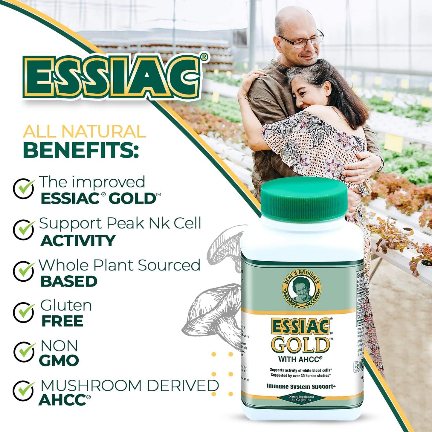 Immune-Boosting Essiac Tea Power Bundle with AHCC Mushroom Extract for Daily Support