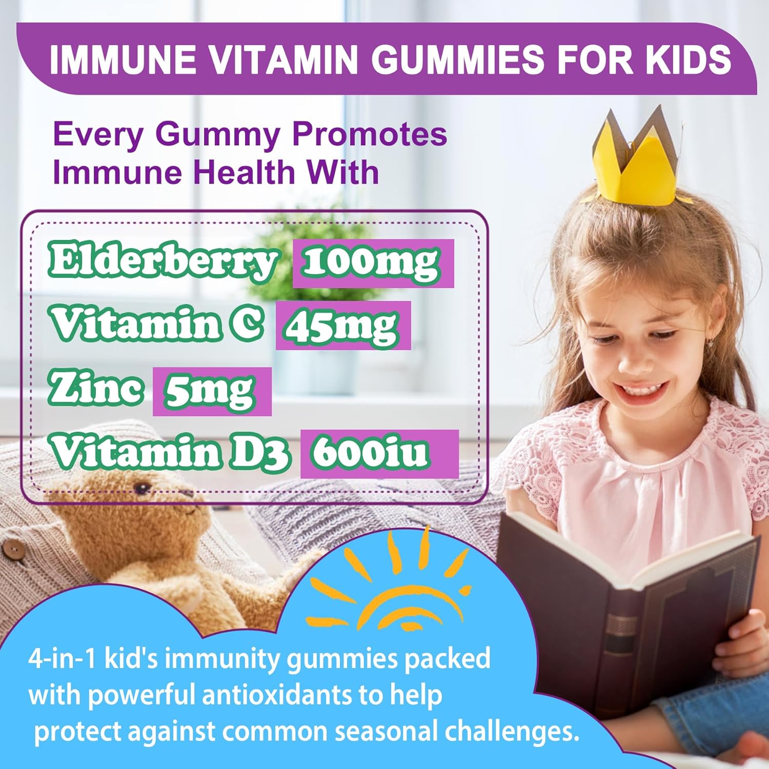 Immune-Boosting Omega-3 Gummies for Kids by Nextdia