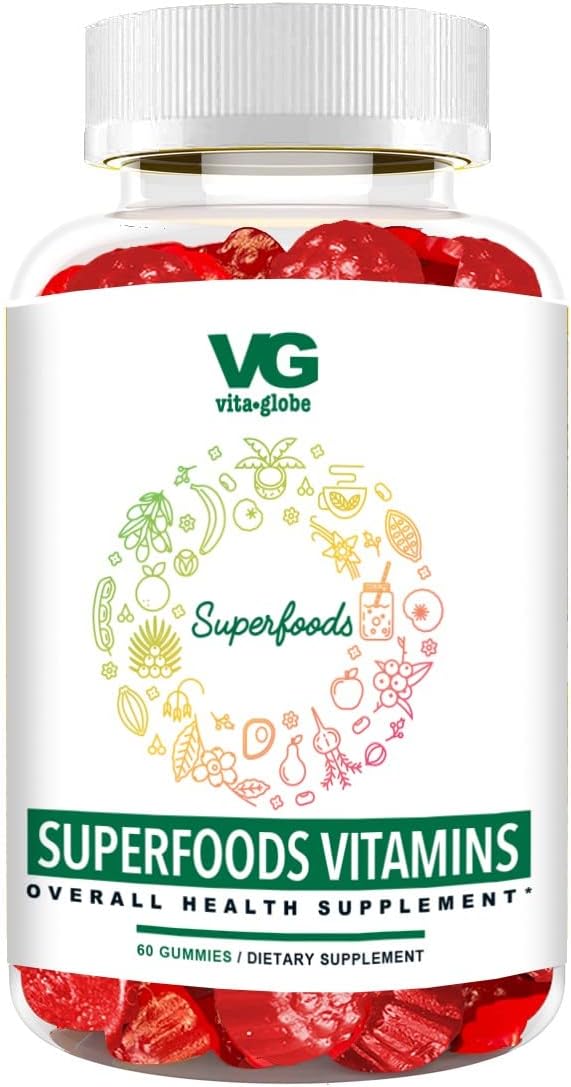 Immune-Boosting VitaGlobe Super Foods Gummies, 60 Count - VITA GLOBE