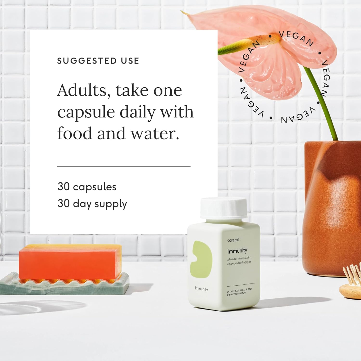 Immune Defense Supplement for Adults - Non-GMO Immunity Vitamins with C.L.E.A.N Formula - 30 Capsules