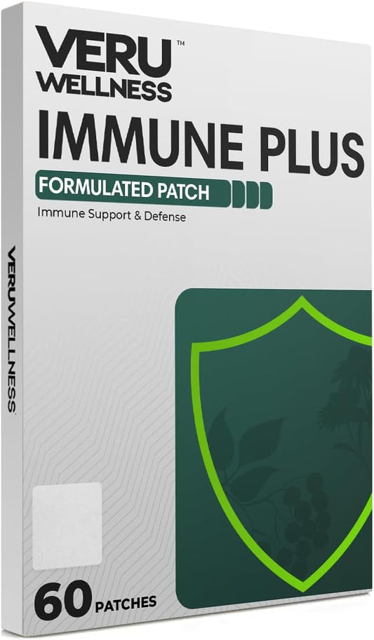 Immune Plus Patch - Boost Overall Health with Zinc, Elderberry, and Echinacea - 60 Day Supply
