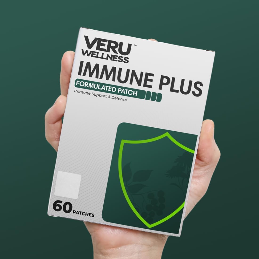 Immune Plus Patch - Boost Overall Health with Zinc, Elderberry, and Echinacea - 60 Day Supply