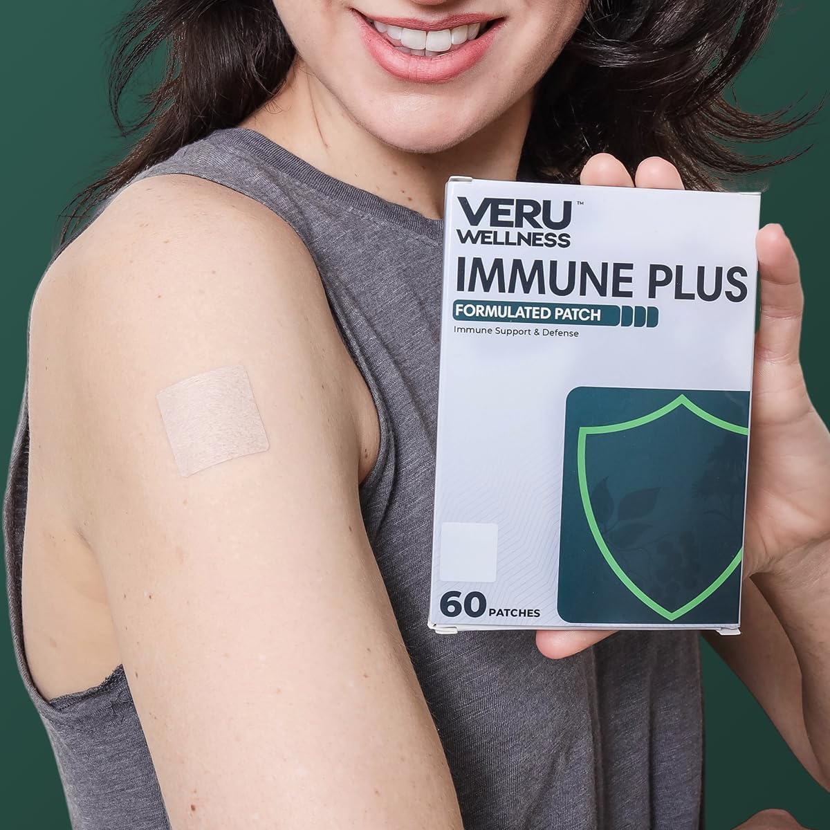 Immune Plus Patch - Boost Overall Health with Zinc, Elderberry, and Echinacea - 60 Day Supply