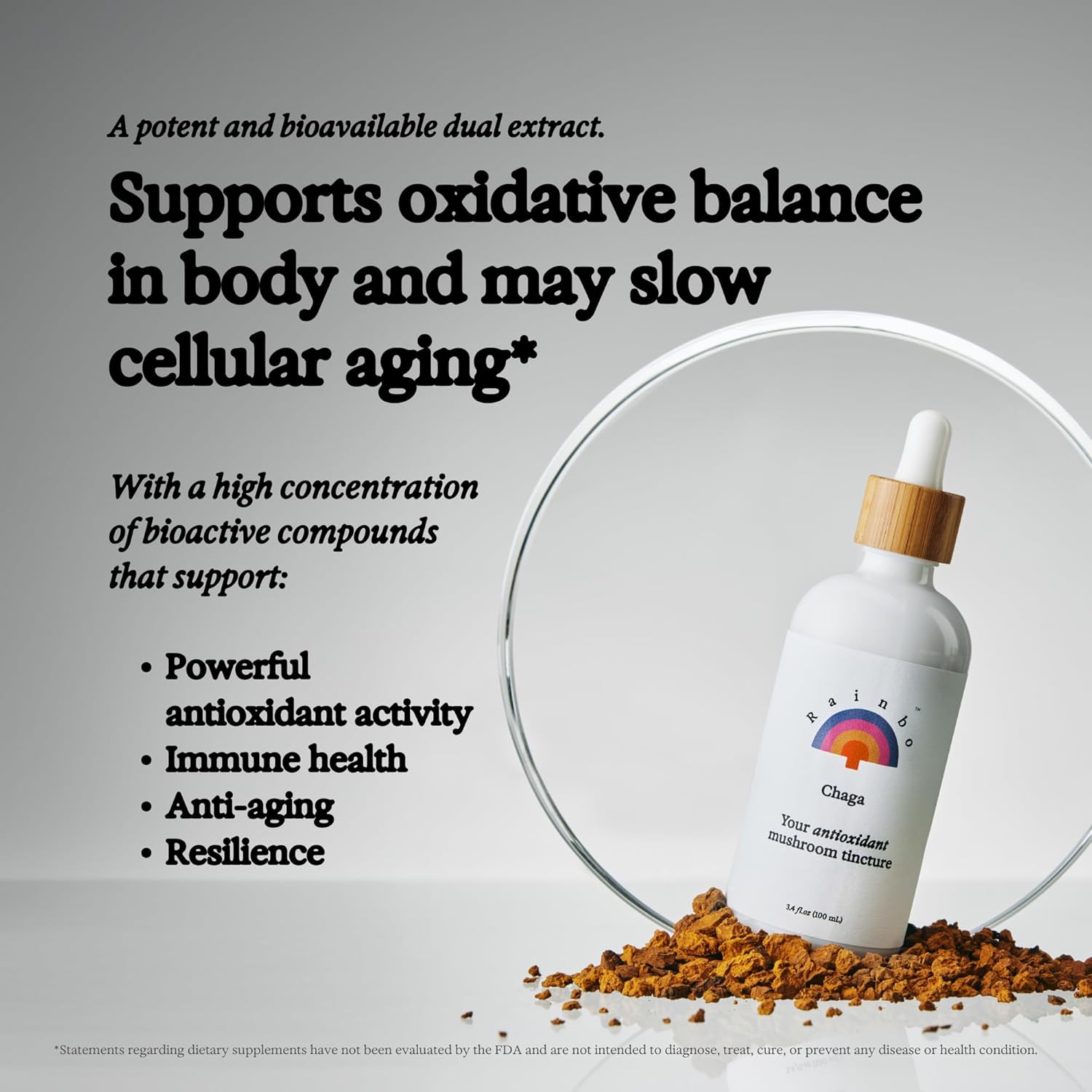 Immune Support Bundle: Lion's Mane & Chaga Mushroom Tinctures, Vegan Liquid Supplements for Daily Wellness