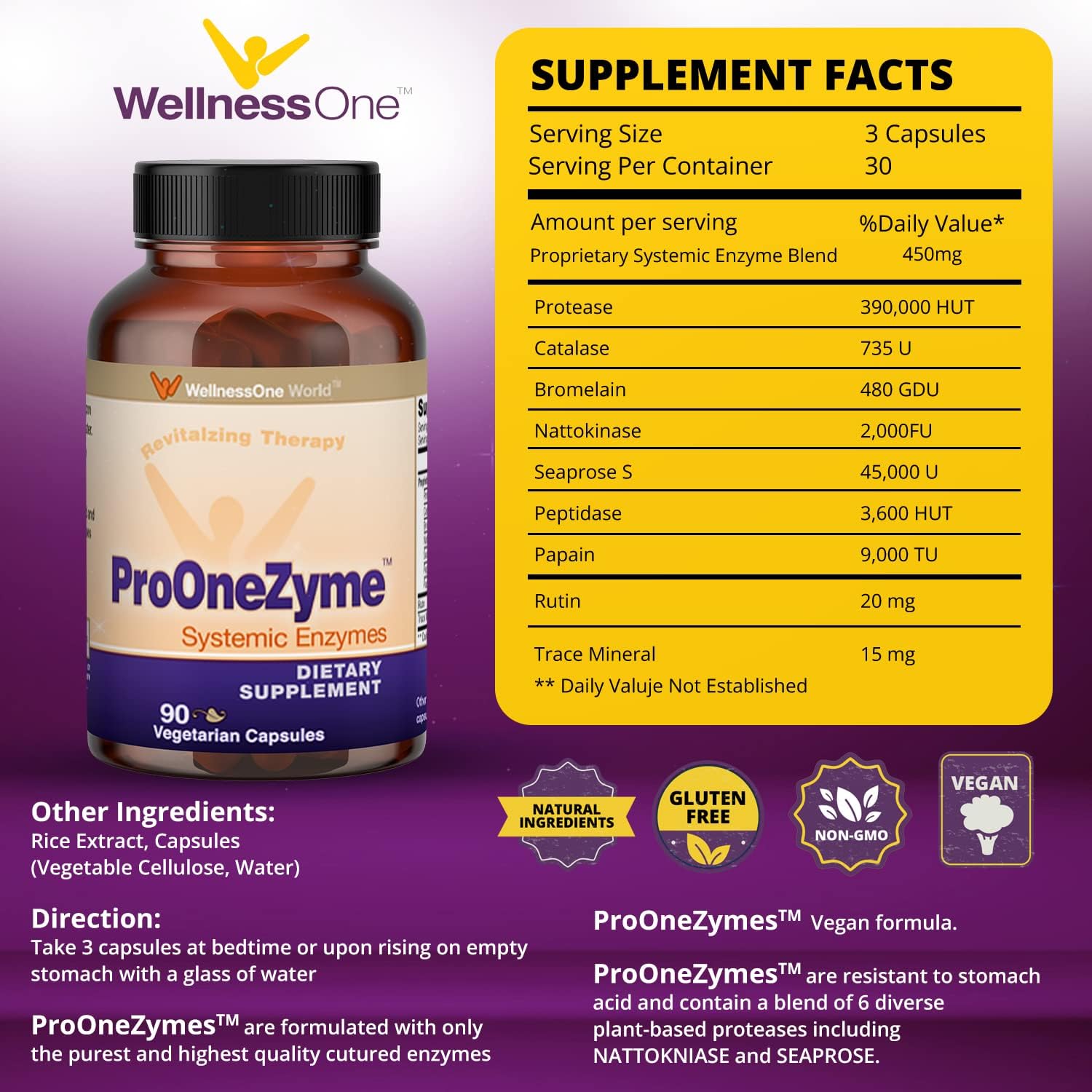 Immune Support Bundle: Liquid Zinc Drops & Proteolytic Enzymes for Digestive Health - 2 Pack Zinc & 90 Enzyme Capsules