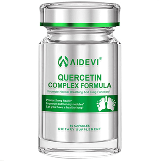 Immune Support Capsules with Quercetin, Vitamin C, Bromelain, and Pteris Multifida Extract to Boost Lung and Respiratory Health - 60 Capsules
