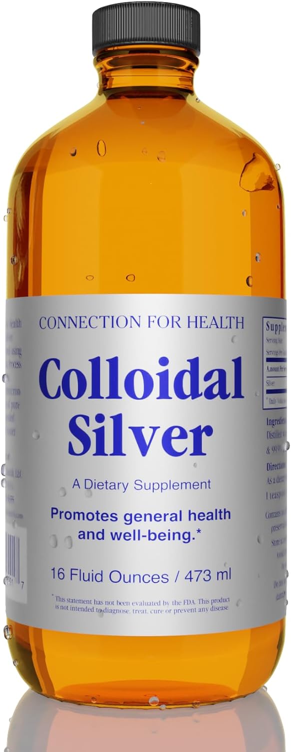 Immune Support Colloidal Silver Solution - 10 PPM - Various Sizes - Boosts Health and Well-being