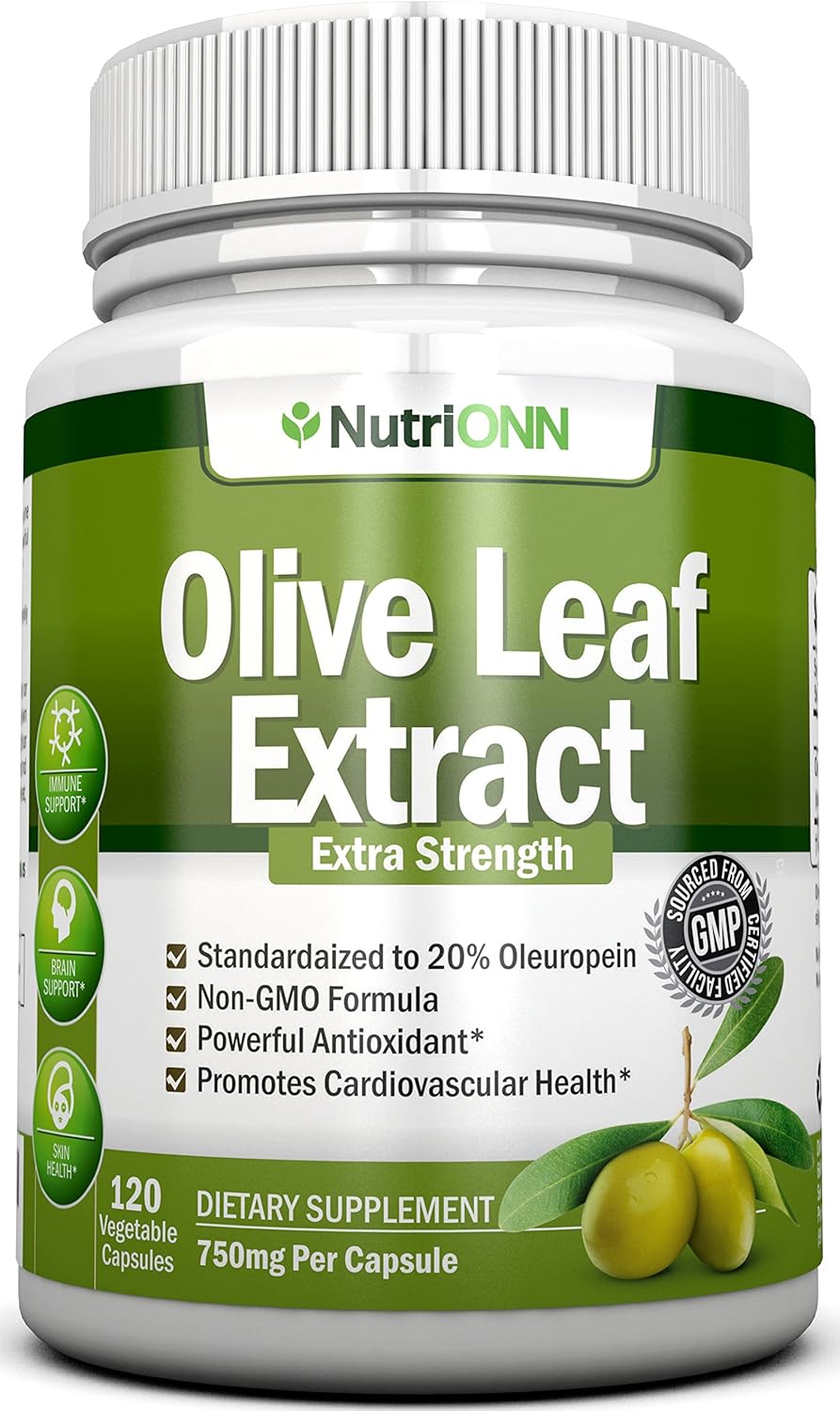 Immune Support Combo: Black Seed Oil Softgels & Olive Leaf Extract Capsules by NutriONN